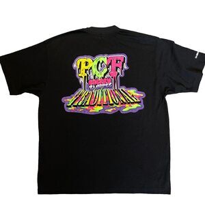 Traditional Brand T-Shirt Men’s Large Black Weed Cannabis T-shirt Graffiti PCF